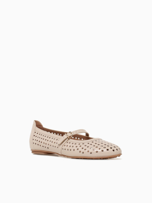 Ariaperf Ivory Mist Glossy Leather Off White / 5 / M