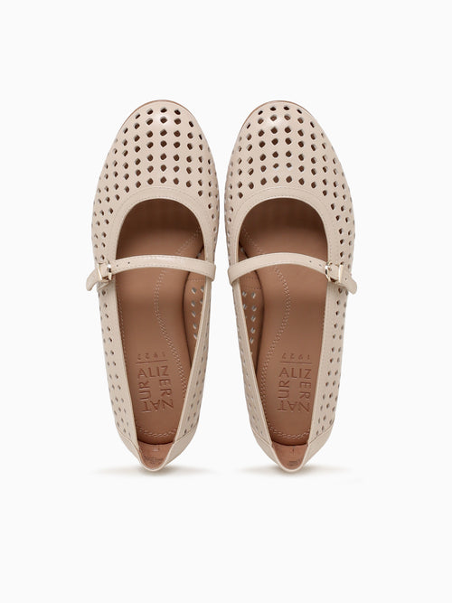 Ariaperf Ivory Mist Glossy Leather Off White / 5 / M
