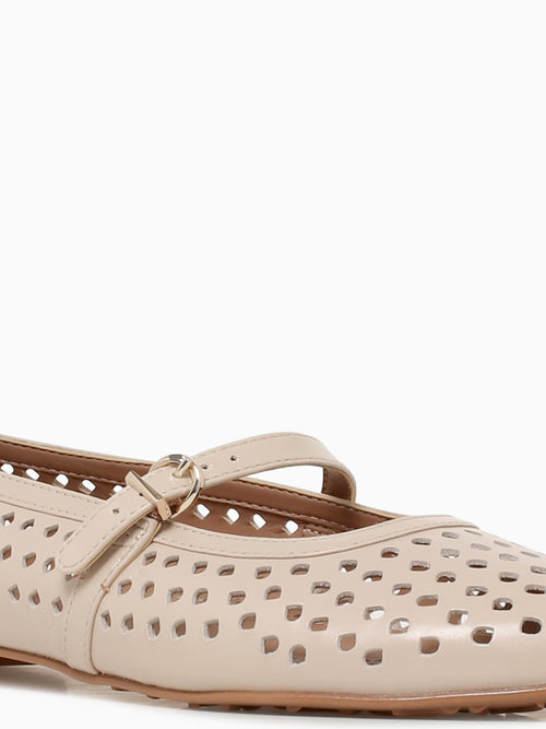 Ariaperf Ivory Mist Glossy Leather Off White / 5 / M