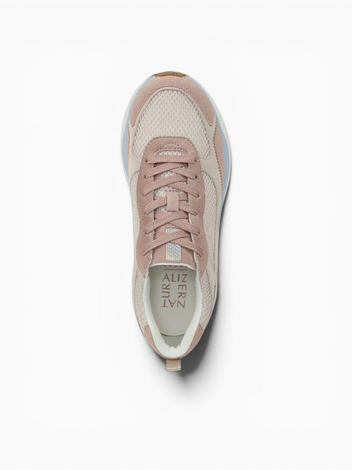 Zoie Ivory Pink Walnut leather Fabric Multi / 5 / M