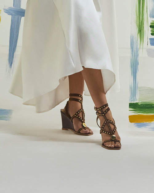 Beatrice Brownie Suede Leather