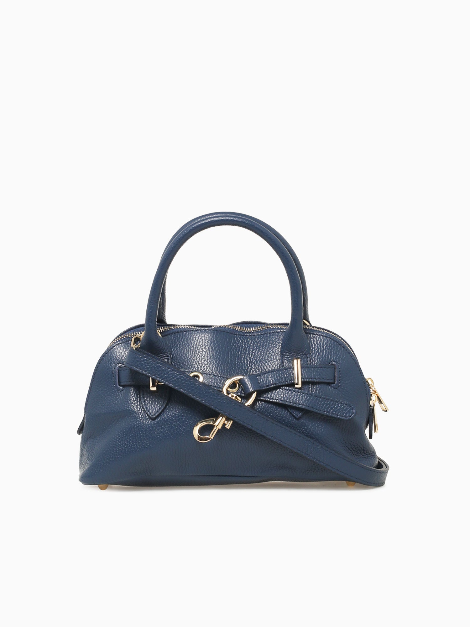 Eva Ring Hook Small Top Handle Blue Jean Blue