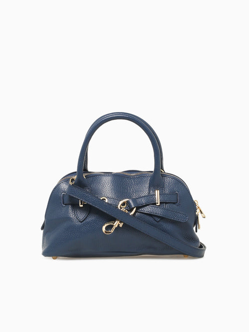 Eva Ring Hook Small Top Handle Blue Jean Blue