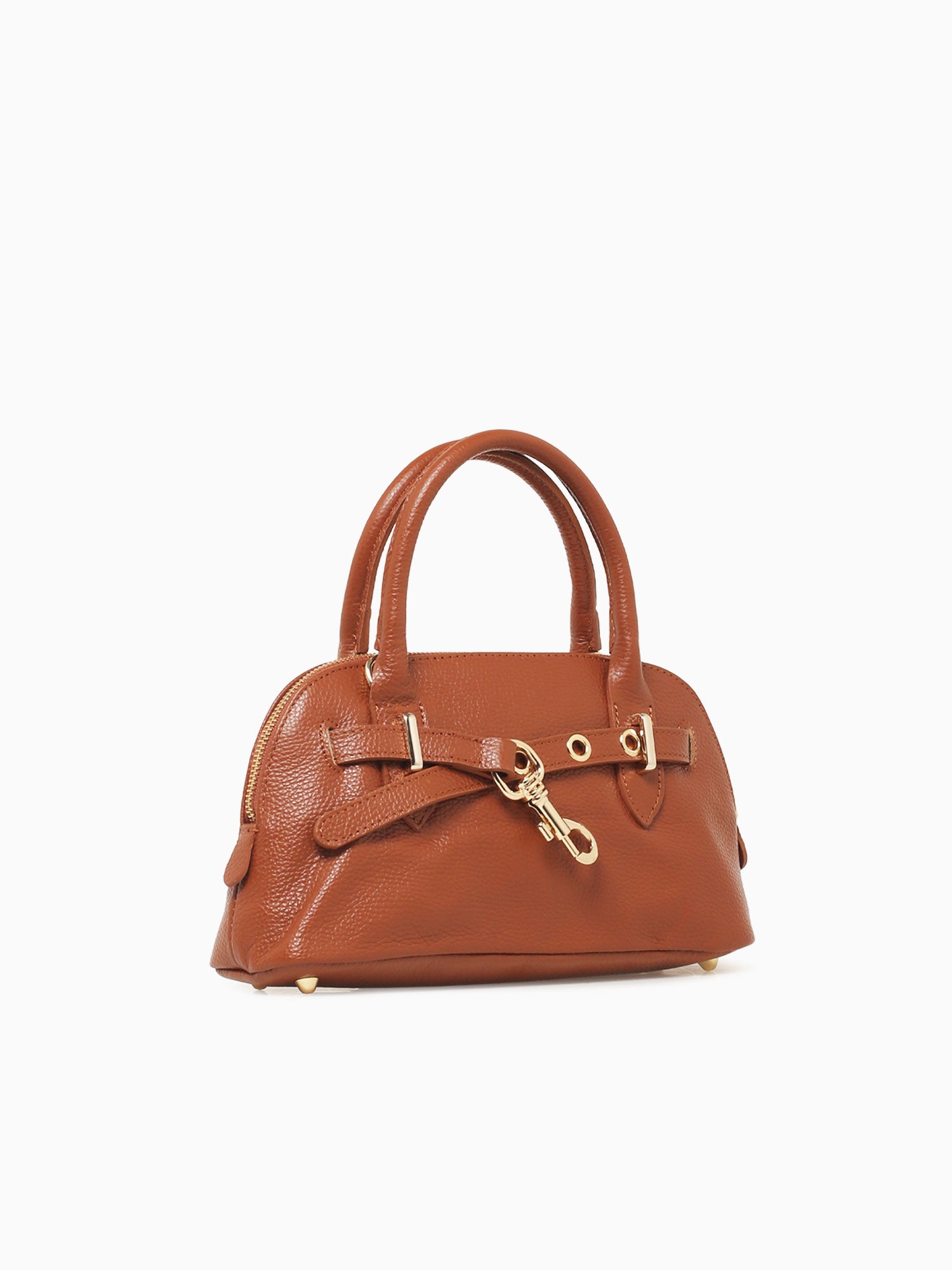 Eva Ring Hook Small Top Handle Cuoio Scu Medium Brown