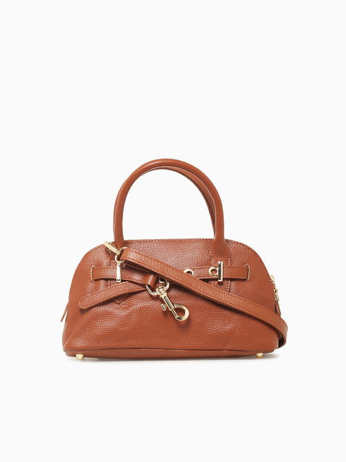 Eva Ring Hook Small Top Handle Cuoio Scu Medium Brown