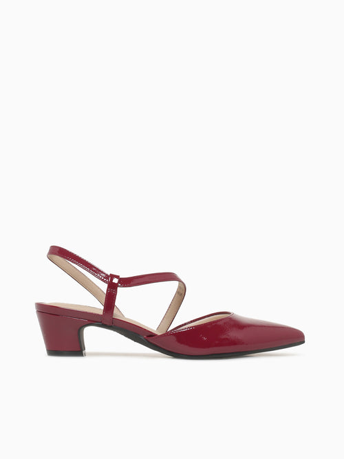 Minimalist Dark Cherry Patent Dark Red / 5 / M