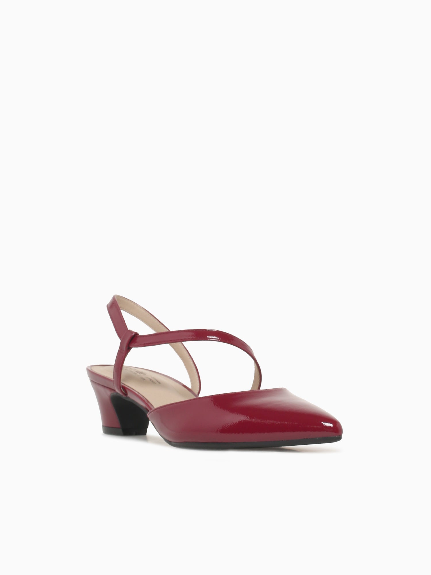 Minimalist Dark Cherry Patent Dark Red / 5 / M