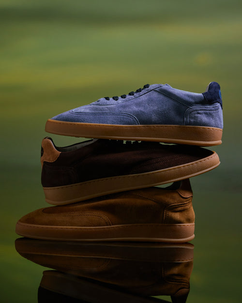 Amalfi Lago Blue suede