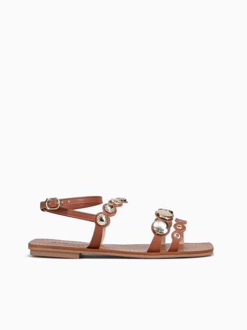 Josie Lynn Caramelo Ouro napa Tan / 5 / M