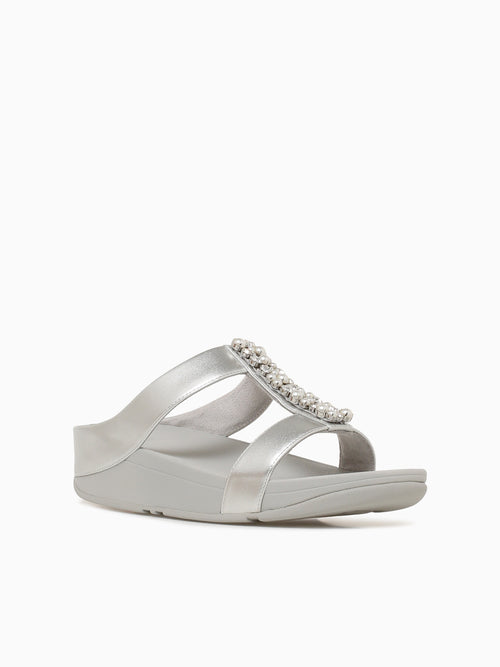 Fino Pearlscrystals Silver Leather Silver / 5 / M