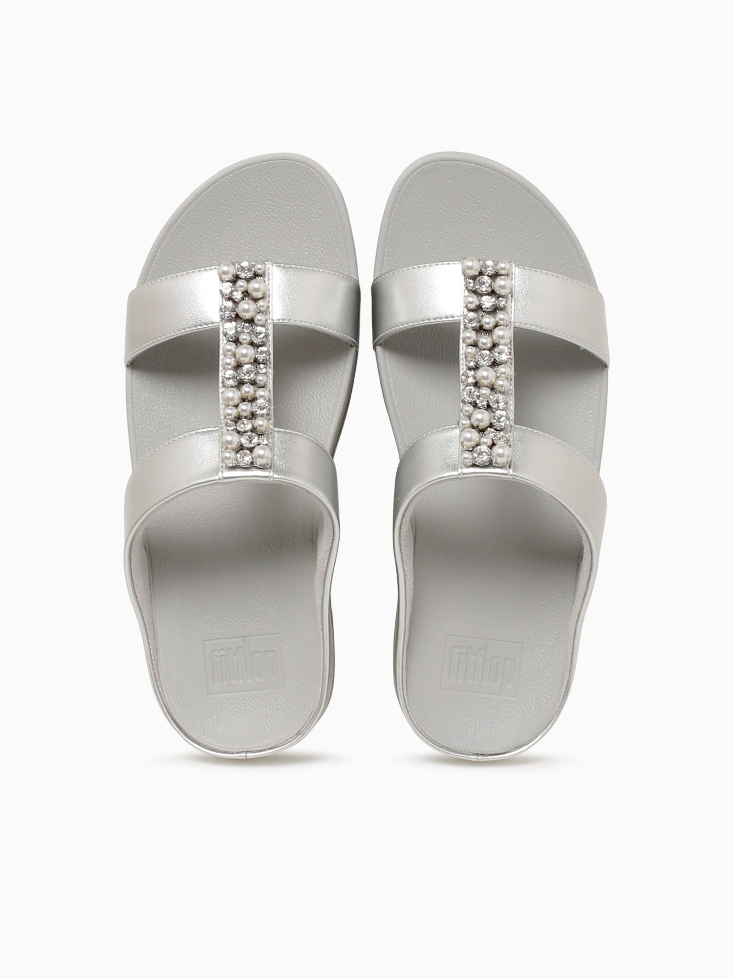 Fino Pearlscrystals Silver Leather Silver / 5 / M