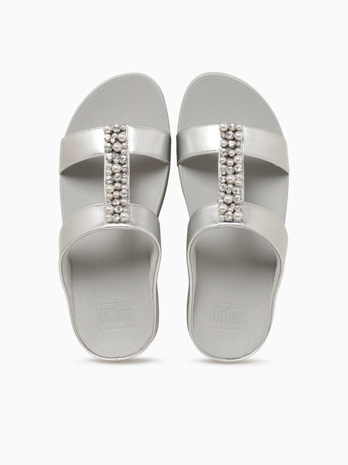 Fino Pearlscrystals Silver Leather Silver / 5 / M