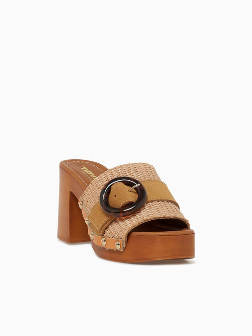 9420 Natural Brandy raffia Suede Natural / 36 / M