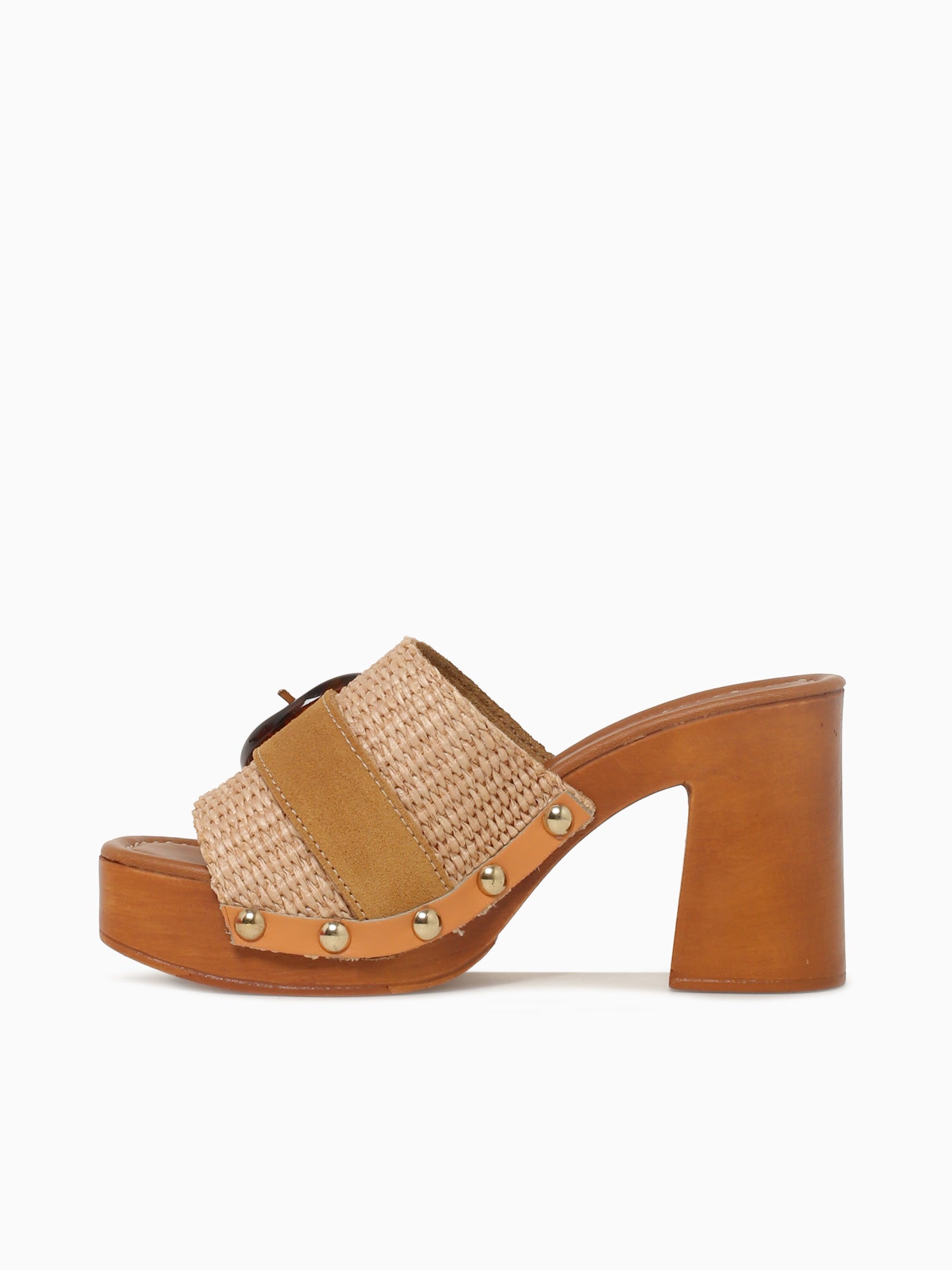 9420 Natural Brandy raffia Suede Natural / 36 / M