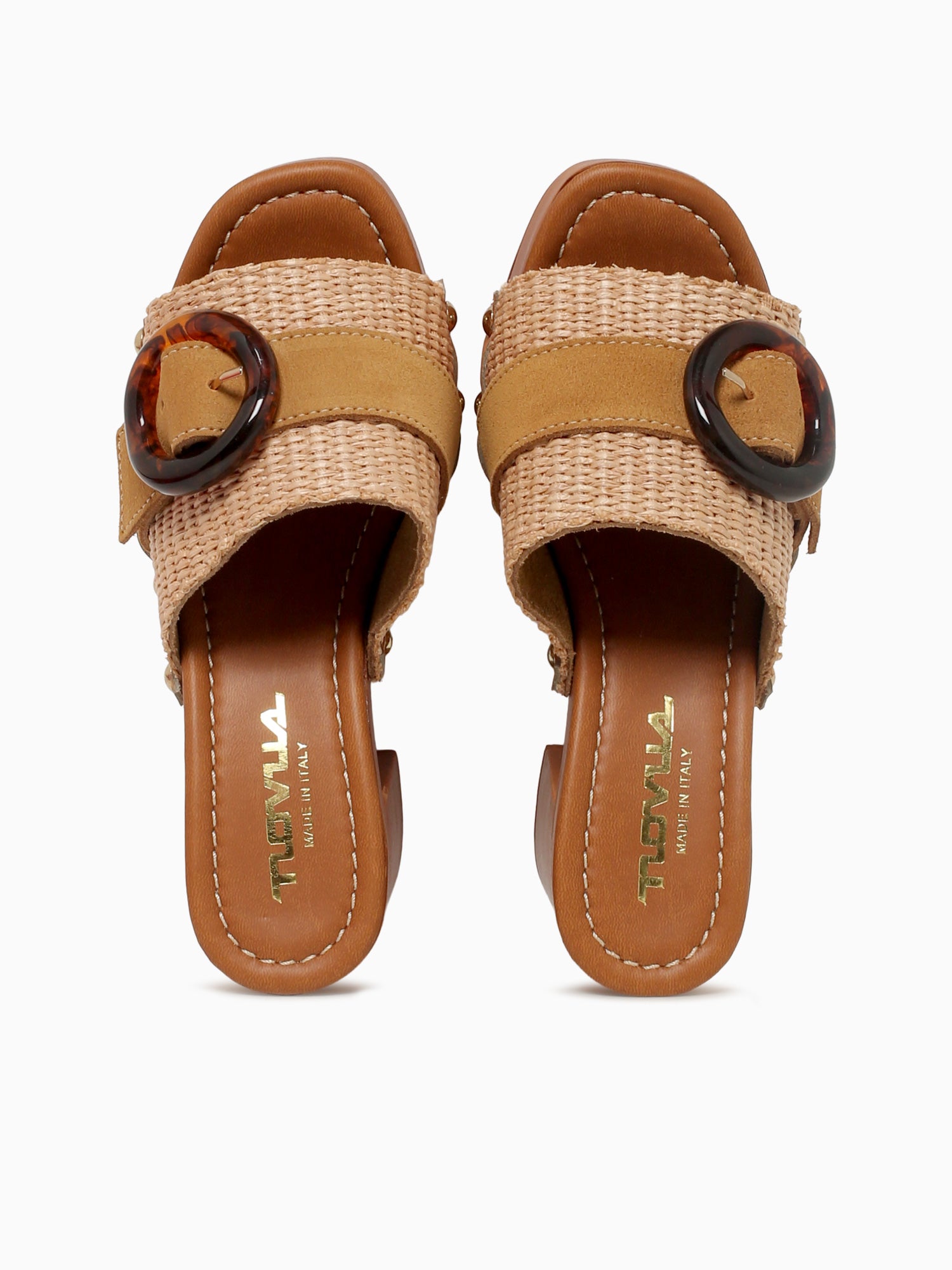 9420 Natural Brandy raffia Suede Natural / 36 / M