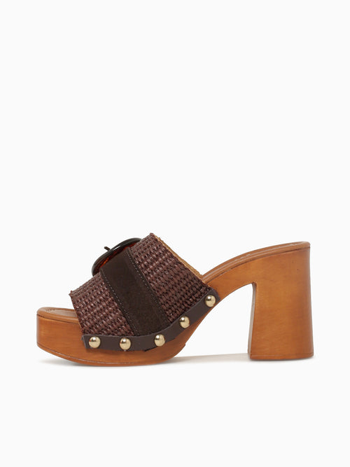 9420 Testa Di Moro Raffia Suede Brown / 36 / M