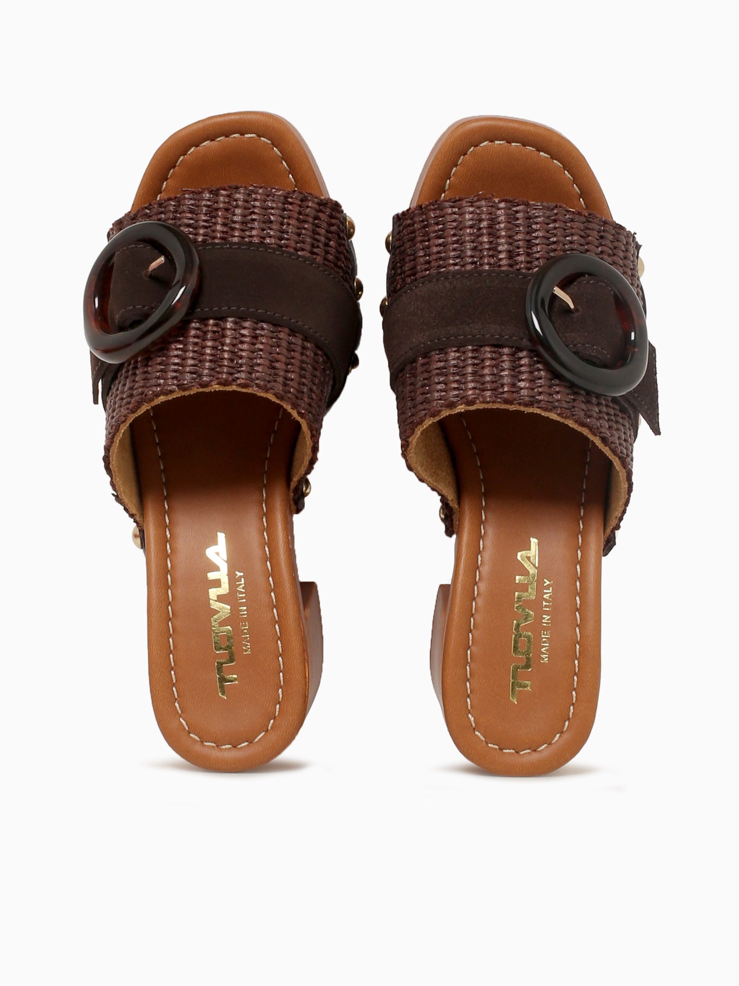 9420 Testa Di Moro Raffia Suede Brown / 36 / M