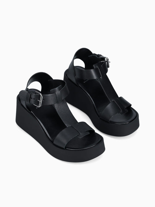645 Black Leather Black / 36 / M