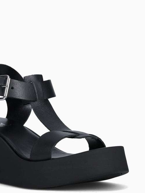 645 Black Leather Black / 36 / M