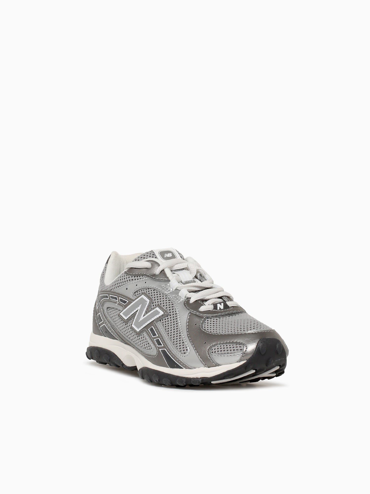 204l Silver Metallic Leather Silver / 4 / M