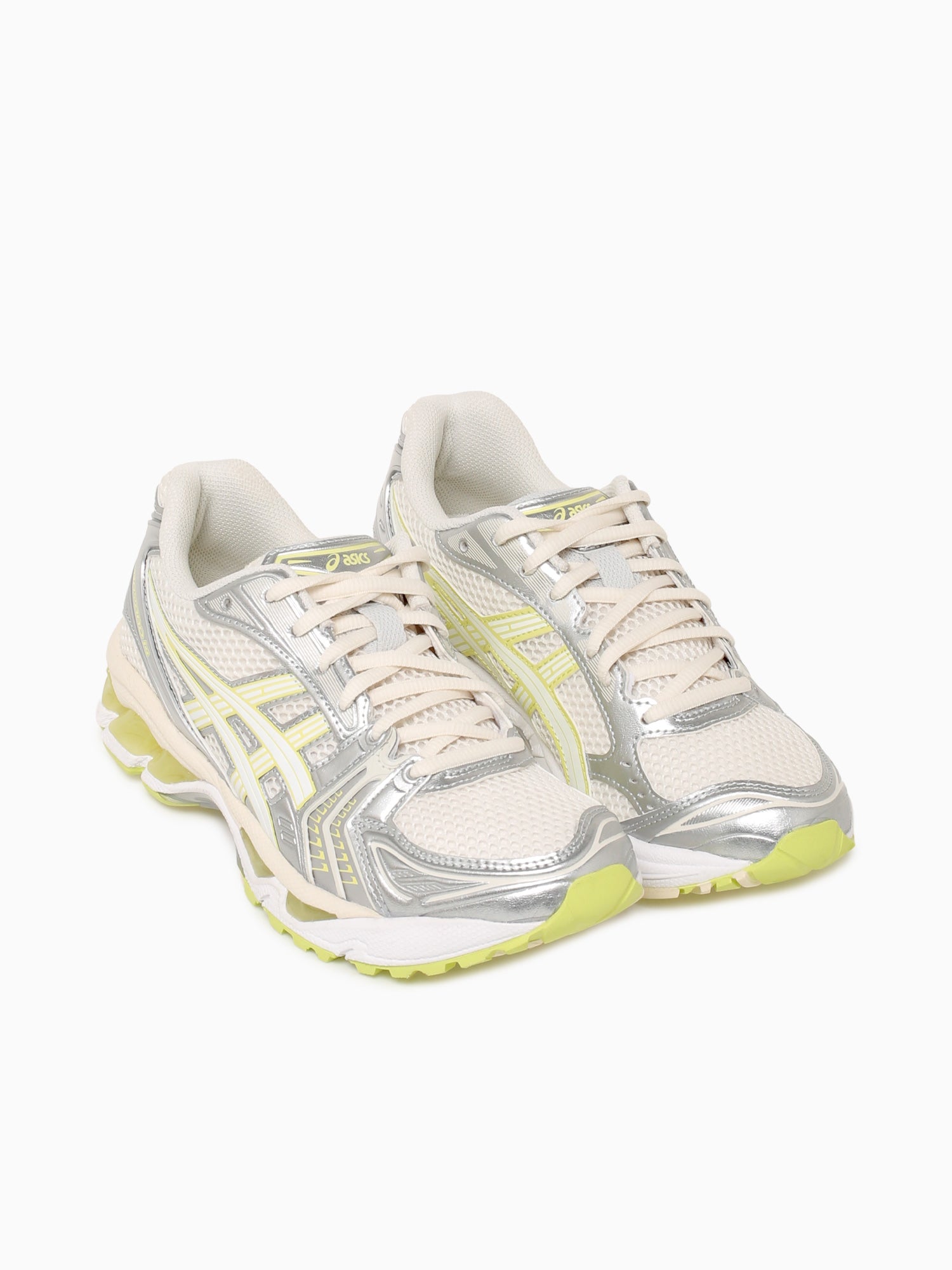 Gelkayano 14 Cream Pistachio leather Silver / 4 / M