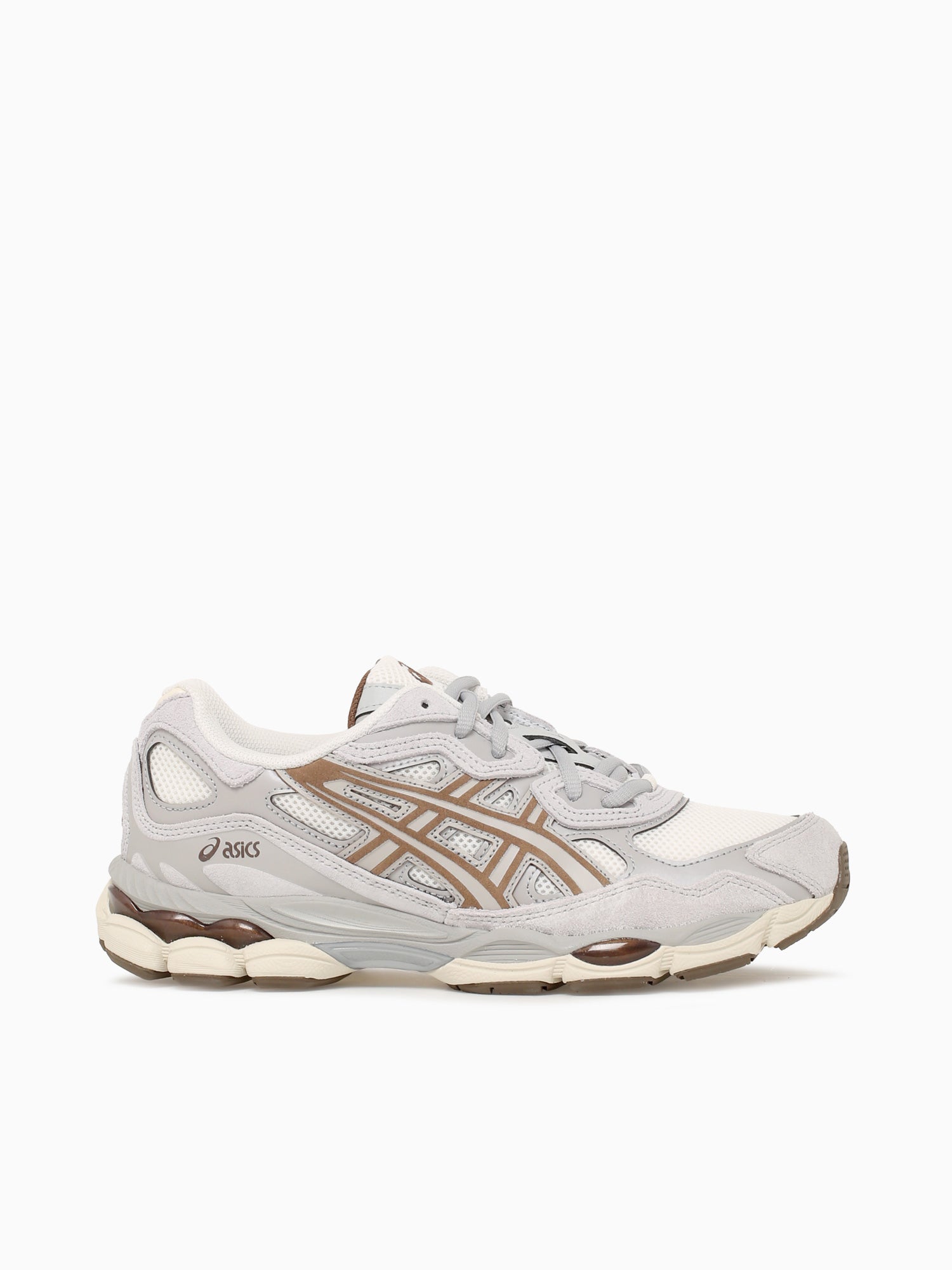Gelnyc Cream Cement grey leather Mesh Grey / 8 / M