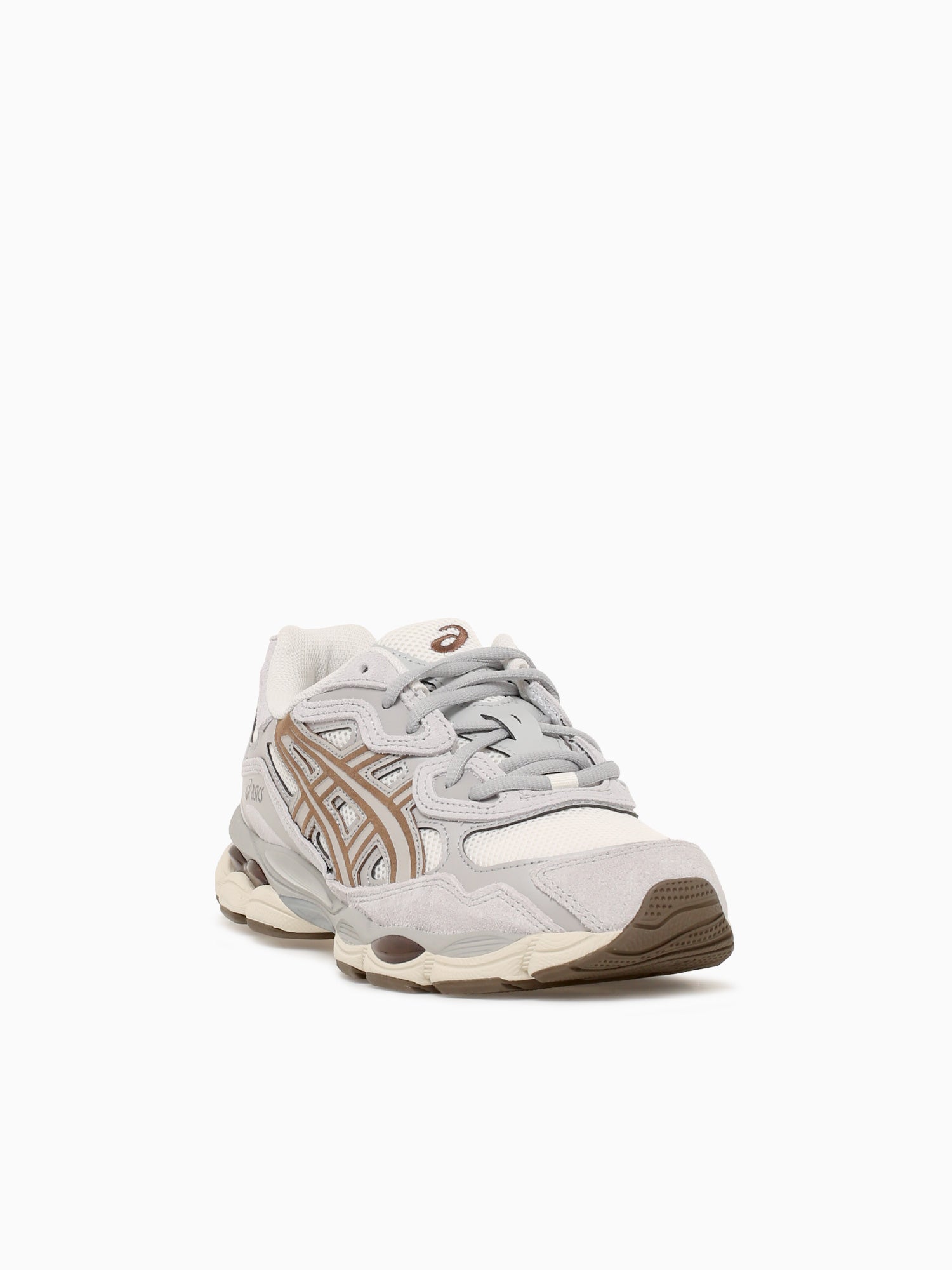 Gelnyc Cream Cement grey leather Mesh Grey / 8 / M