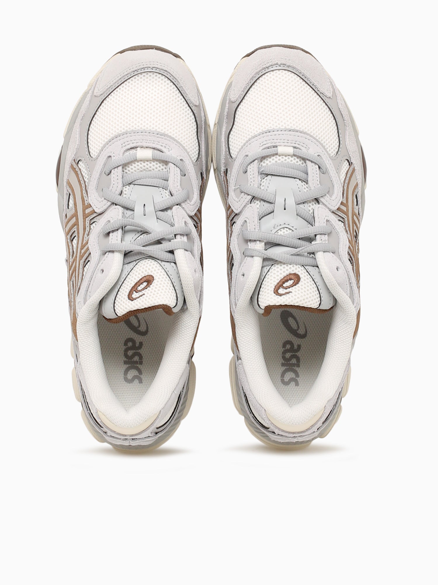 Gelnyc Cream Cement grey leather Mesh Grey / 8 / M