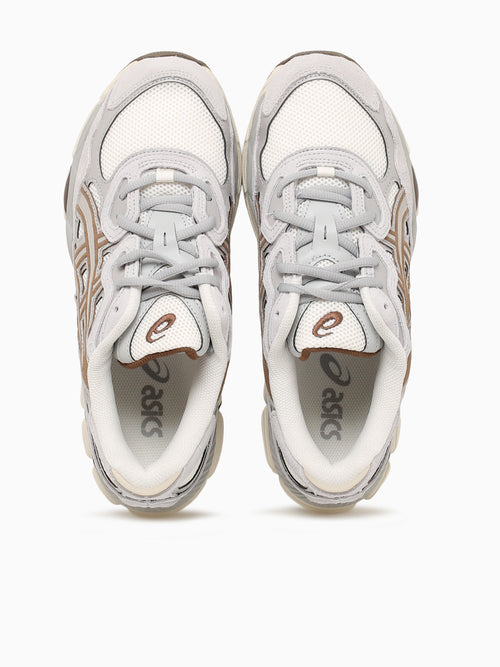 Gelnyc Cream Cement grey leather Mesh Grey / 8 / M