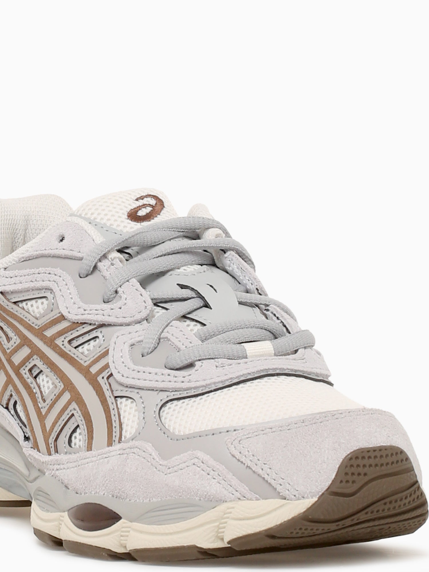 Gelnyc Cream Cement grey leather Mesh Grey / 8 / M