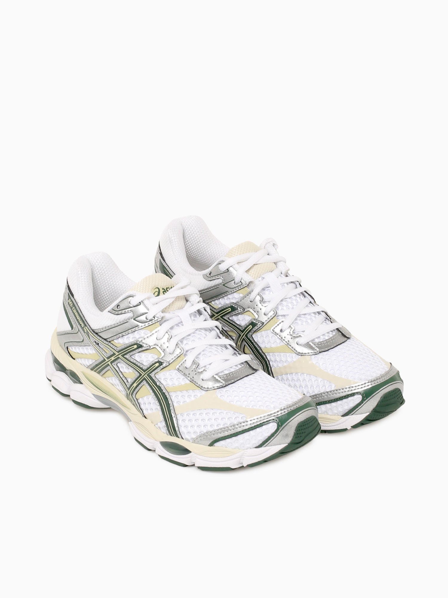 Gelcumulus 16 White Forest green leath White / 4 / M