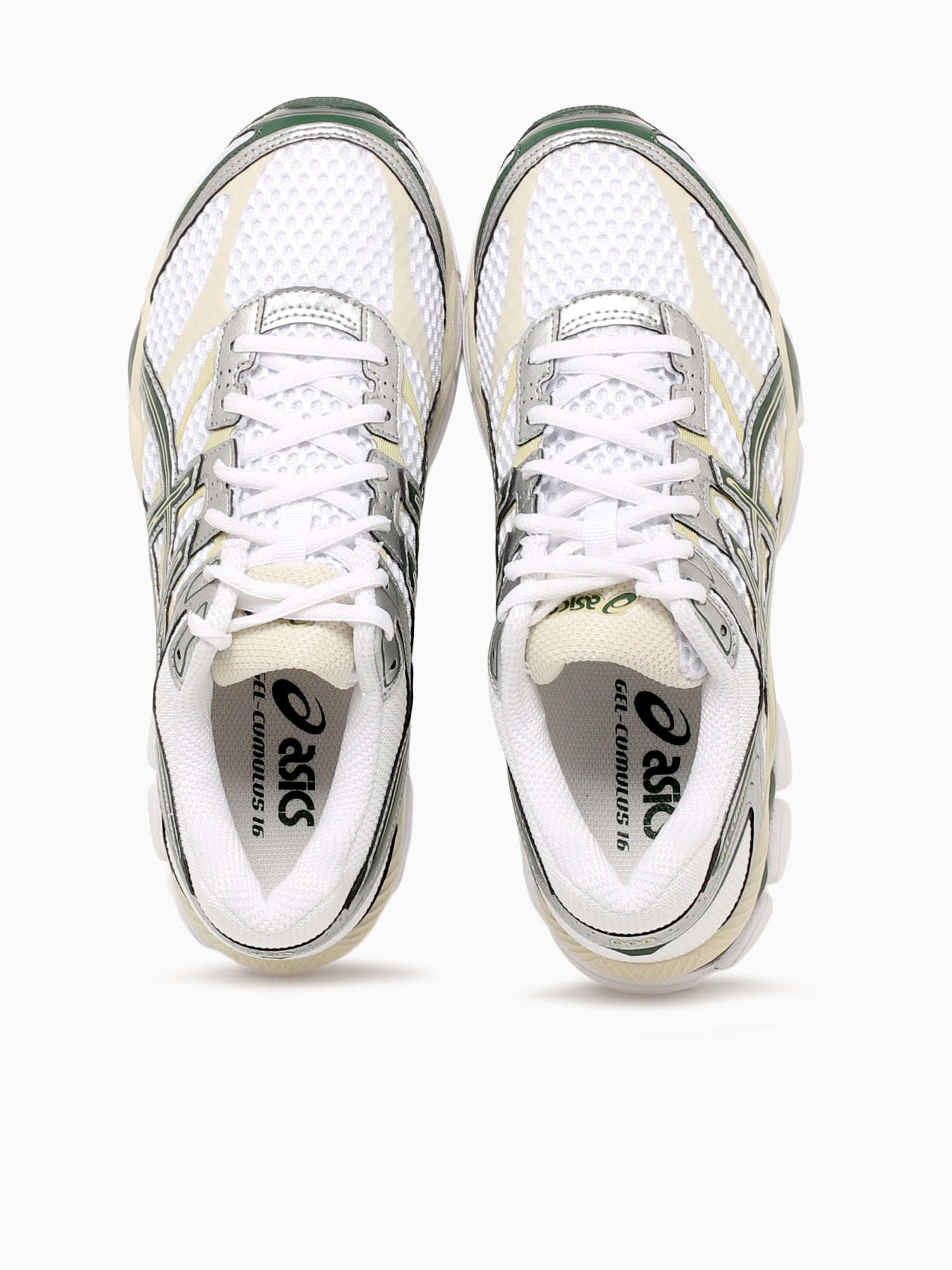 Gelcumulus 16 White Forest green leath White / 4 / M