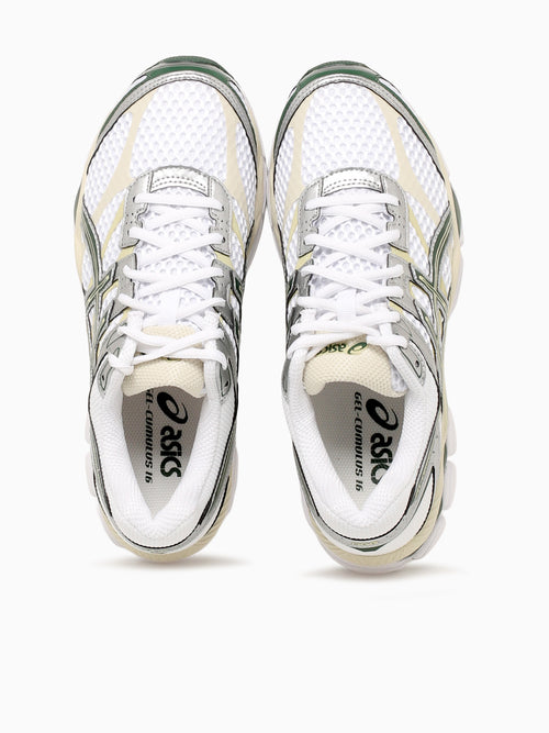 Gelcumulus 16 White Forest green leath White / 4 / M