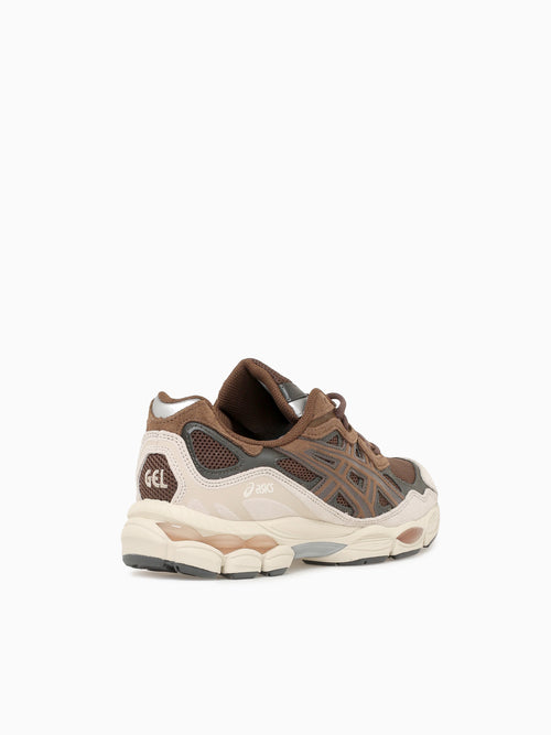 Gelnyc Brown Black coffee suede Mesh Brown / 8 / M