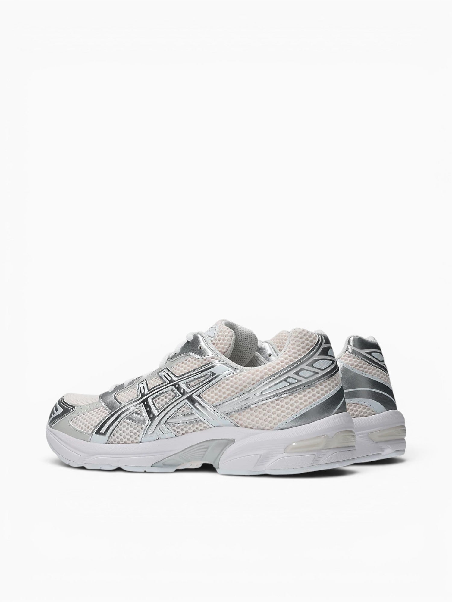 Gel1130 Blush Silver leather Mesh Silver / 4 / M