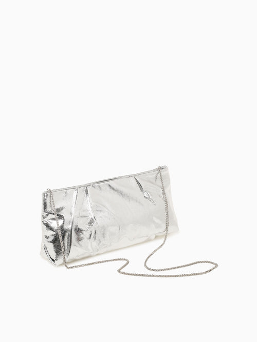 Franny Clutch Silver Silver