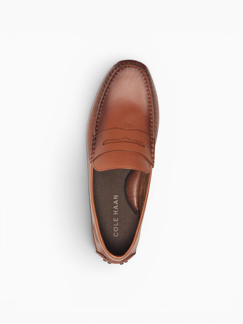 Hall Gand Penny Driving Loafers Leather Tan / 7 / M