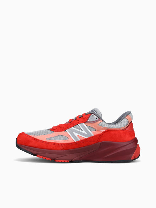 990v6 Moltenlava Burgundy Grey mesh Red / 8 / M
