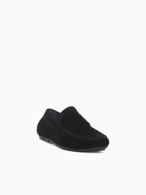Isaac Black Cow Suede Black / 7 / M