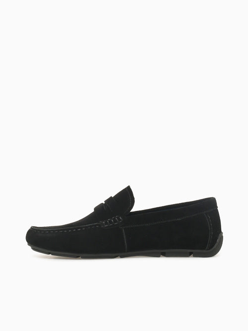 Isaac Black Cow Suede Black / 7 / M