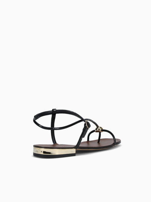 Caris Black Verniz Leather Black / 5 / M