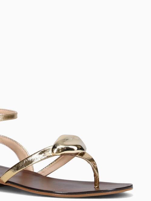 Gwenda Gold Metal Bala Leather Gold / 5 / M