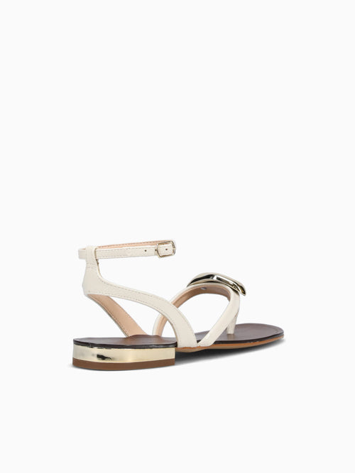 Gwenda Off White Verniz Glossy Leather Off White / 5 / M