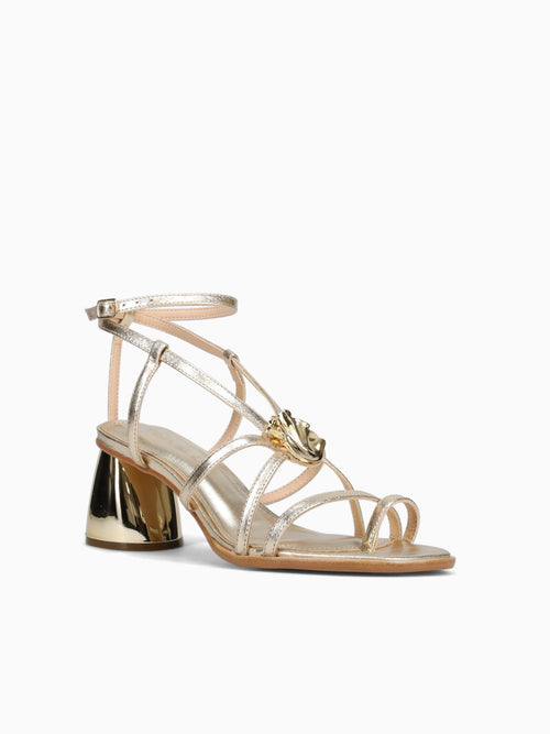 Cecilia Ouro Light Cristal Couro Gold / 5 / M