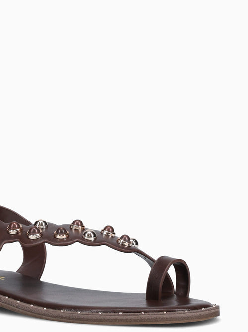 Alaia Brown Smooth Brown / 5 / M