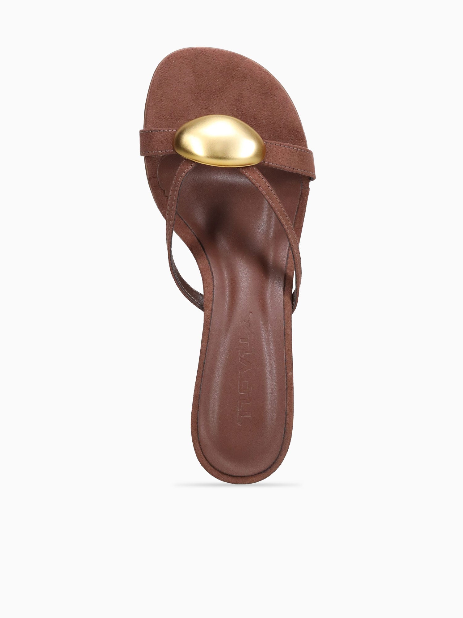 Hillary Brown Gold suede Brown / 5 / M