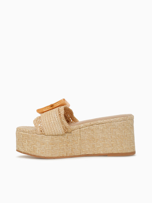 Kailin Beige Raffia Beige / 5 / M