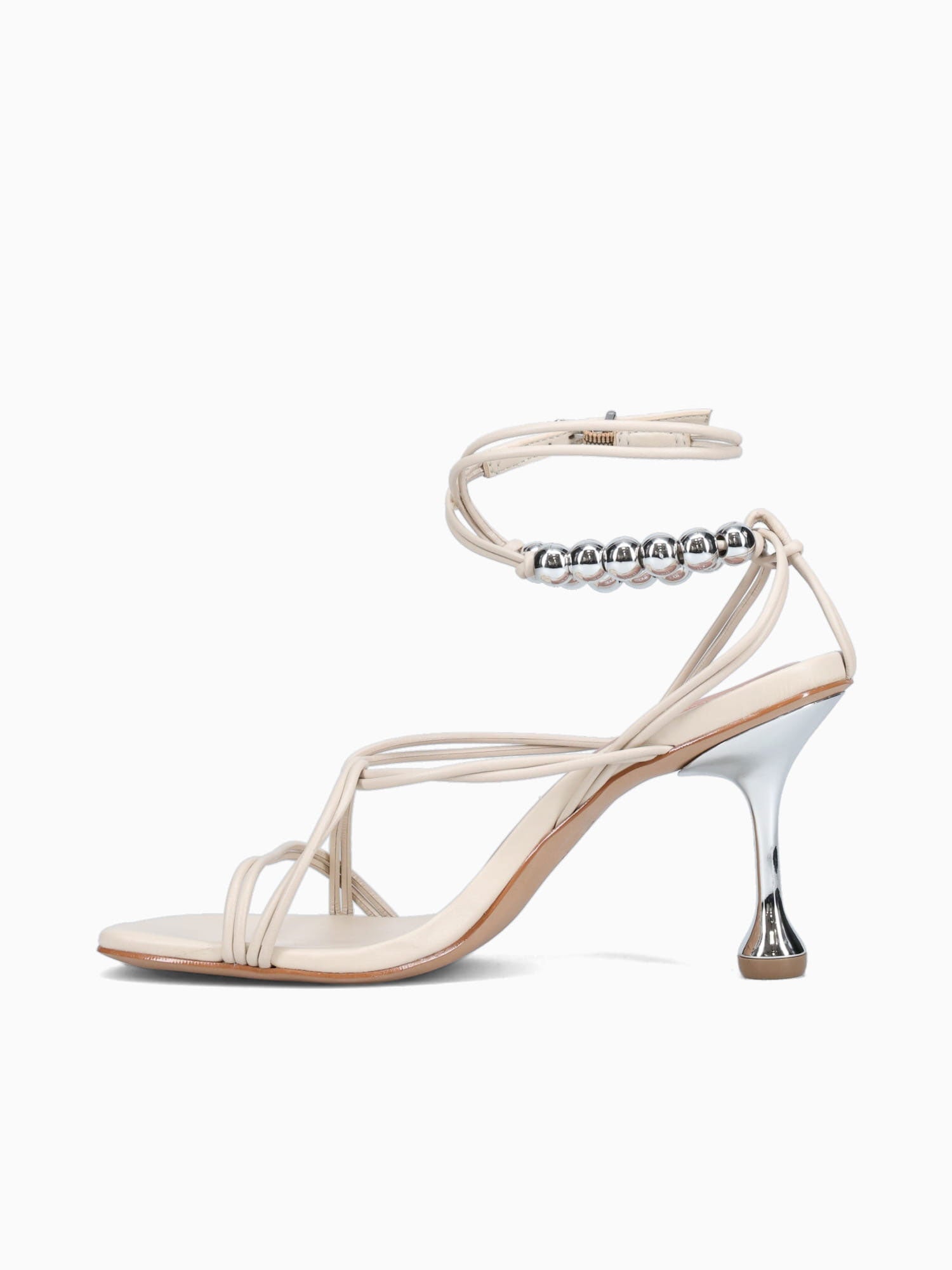 Evelina Off White Leather Off White / 5 / M
