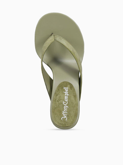 Liezel Olive Suede Dark Green / 5 / M