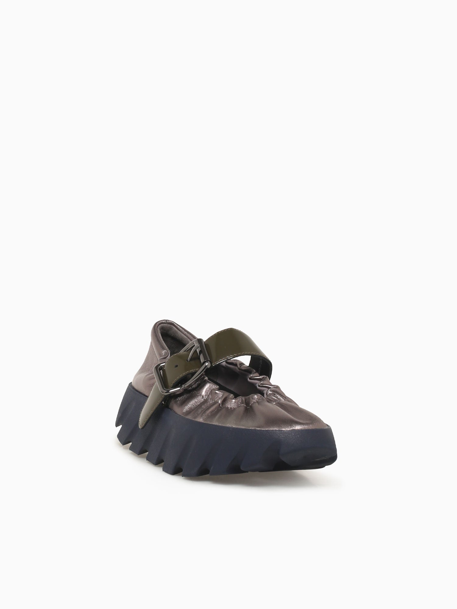 Tura Cove Gunmental Leather Pewter / 36 / M